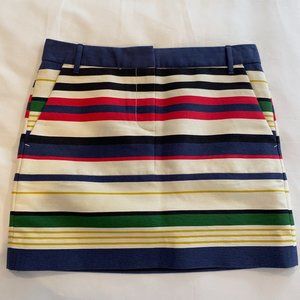 J Crew Colorful Mini Skirt